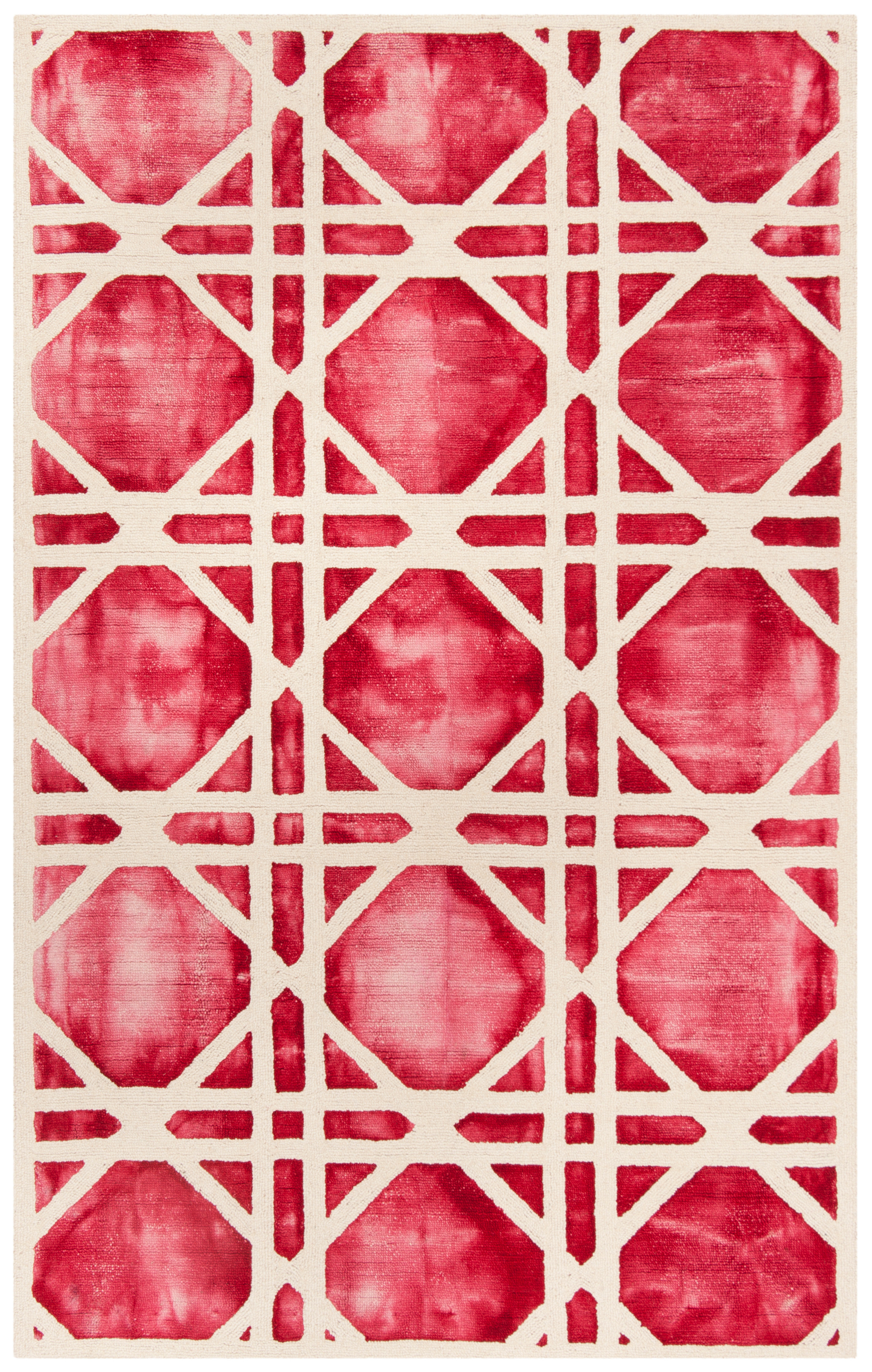Tapis artistique moderne en laine touffeté à la main avec motif
