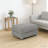 Plush Corduroy Ottoman, Versatile Companion For 2 - Seater, 3 - Seater & 4 - Seater Sofas, Ideal For Living Rooms, Apartments, Offices, Grey Finish-2101352790