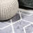 Amuda Blocks Modern Geometric Gray/White Rug-1807894857