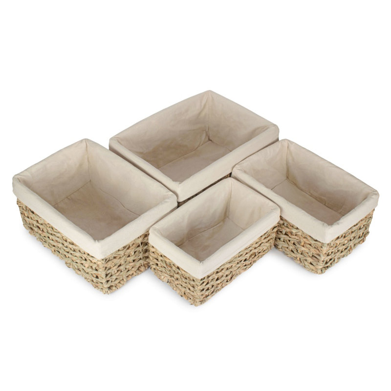 Fleur De Lis Living Wicker Decorative Basket