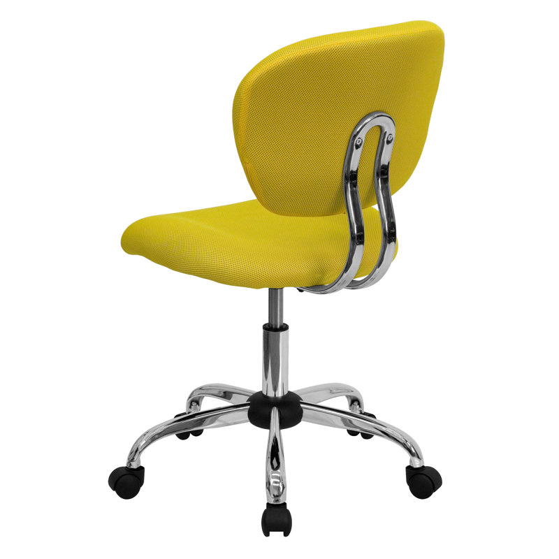 Chaise de bureau Beverly, Maille jaune