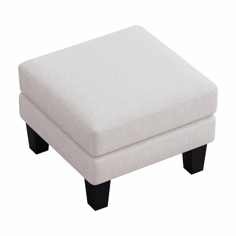 Fabric Ottoman, Beige