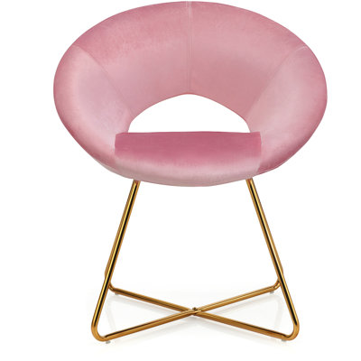 Cassian 46cm H Velvet Upholstered Side Chair