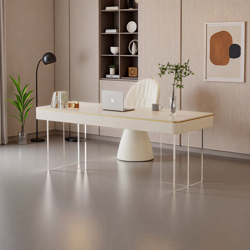 Bureau contemporain de luxe contemporain, H 29,52 po x l 62,99 po x P 23,62 po