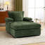 Chaise d'appoint rembourrée avec repose-pieds-474802762
