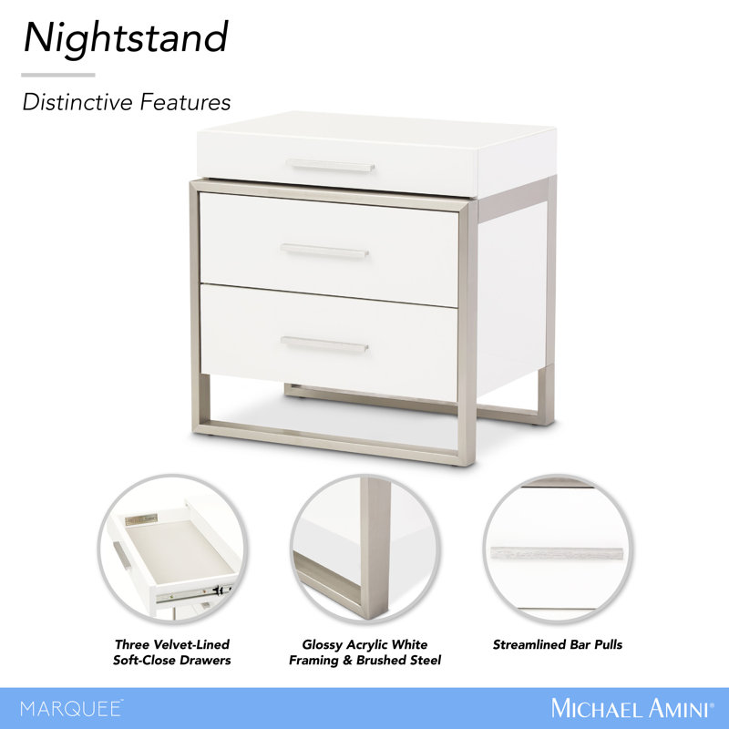 Marquee 3 - Drawer Nightstand