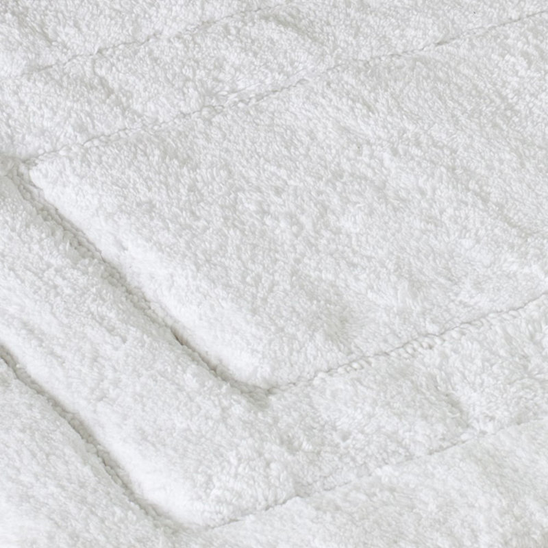 Bath Rug, White, 21" W x 34" L