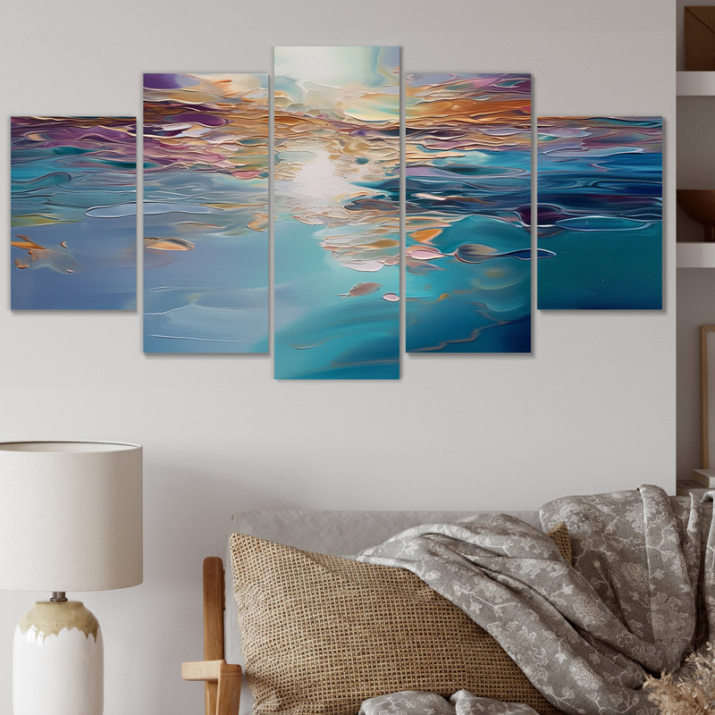 Osakis - Reproduction d'art abstrait sur toile - 5 panneaux
