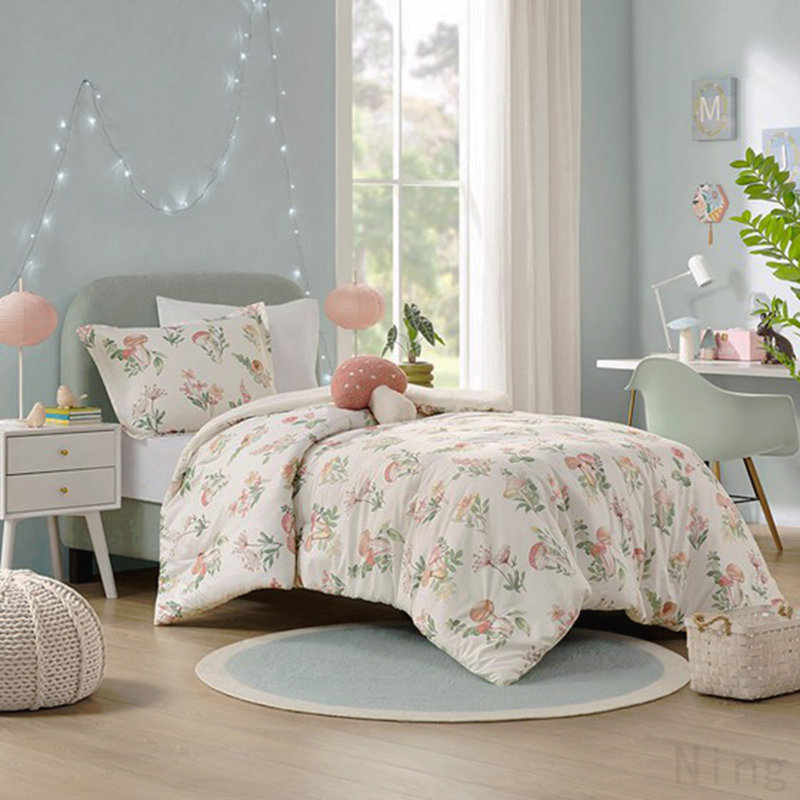 Full/Queen Mushroom Garden Comforter Set