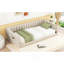 Lit de repos simple simple TG et pochette de rangement latérale beige-2000945816-2000945818