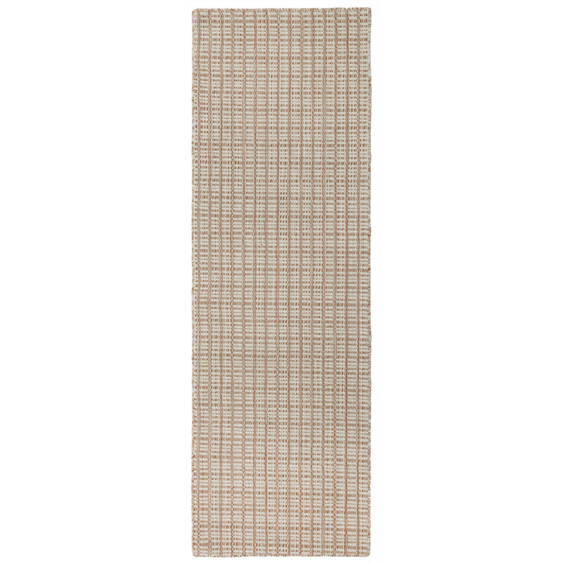 Kalise Bella Hand Tufted Wool Siba Rug, Runner 2'6" x 8', Rust
