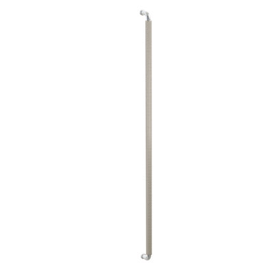 Emtek Concealed SELECT Appliance Pull 36" R-Bar Polished Chrome Knurled Bar Satin Nickel
