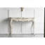 Console 46 po x 16,5 po x 30 po Slimline Whitewash, pour couloir salon chambre à coucher