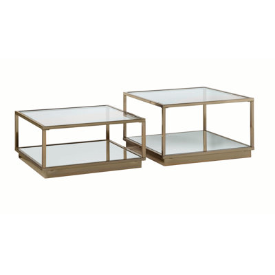 2-Piece Square Occasional Coffee & Cocktail Tables by Rosdorf Park