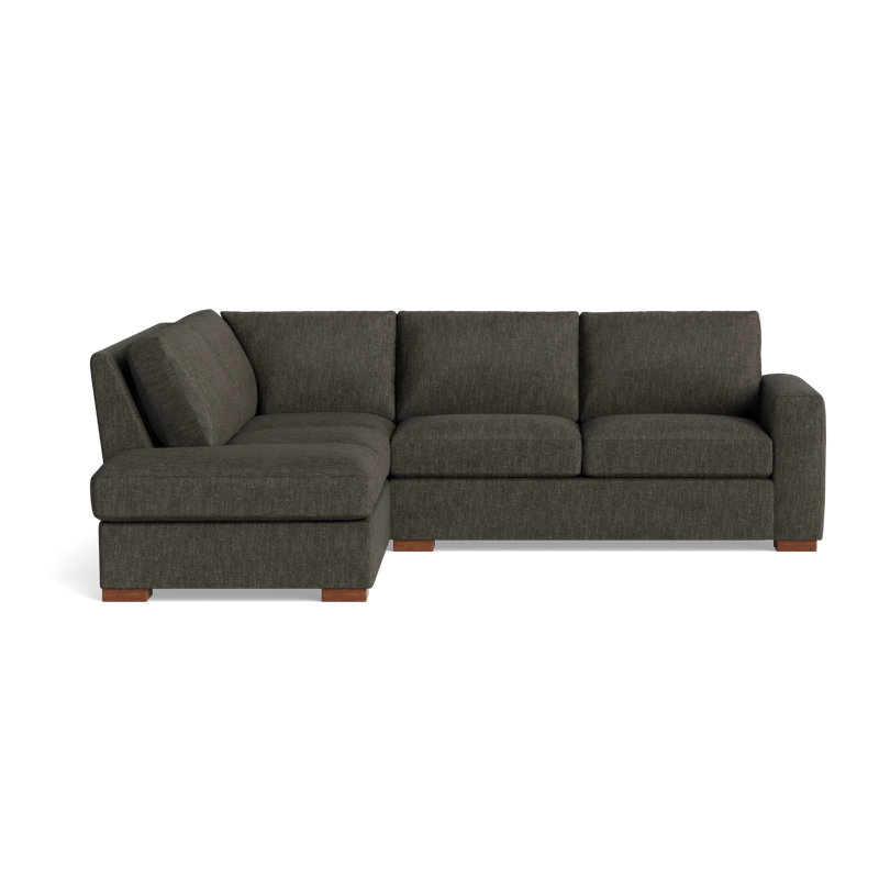 Couch Potato Sectional, Left Hand Facing, Performance Weave - Onyx
