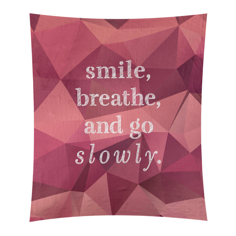 Tapisserie de polyester en faux pierres précieuses, H 60 po x l 51 po, Tourmaline rose