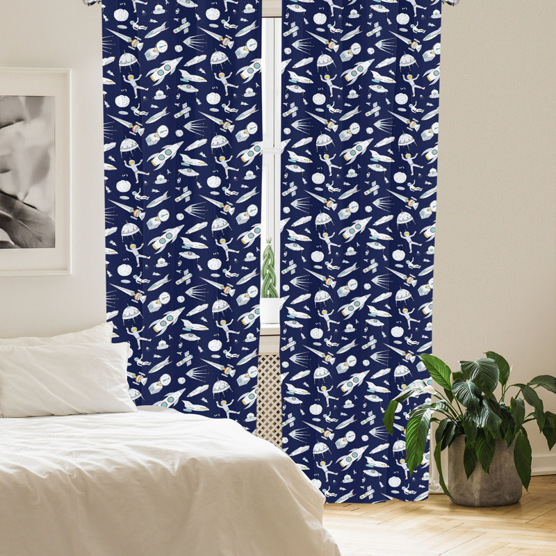 Space Semi-Sheer Rod Pocket Sliding Panel, 28" x 95"