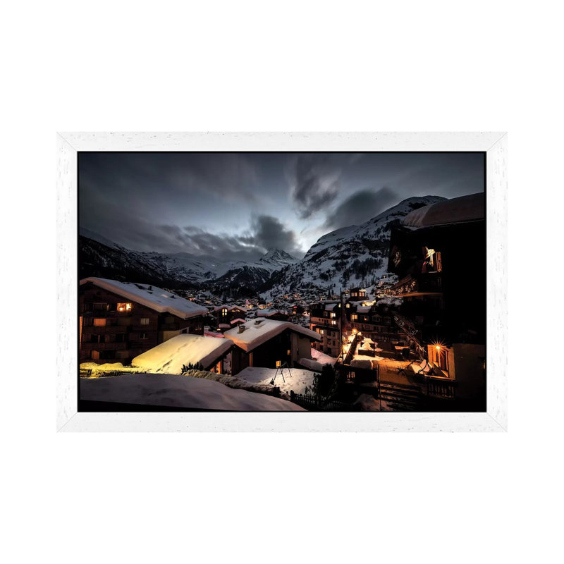 Enzo Romano - Print on Canvas, White Framed, 101.6 cm H x 66.04 cm W