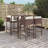 Metal Bar Set with Stools-146037113-139162801