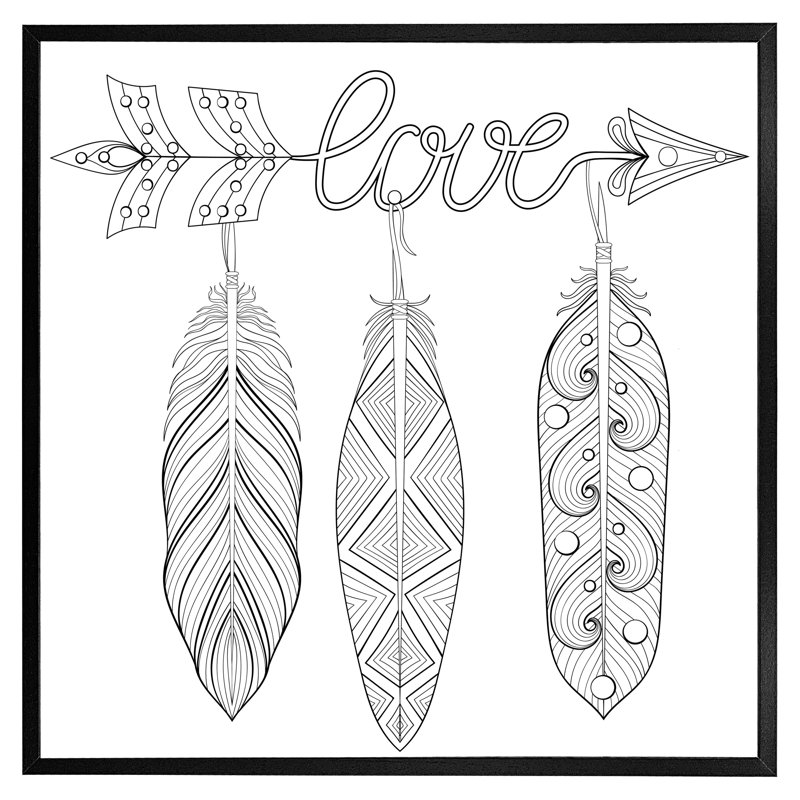 Single Picture Frame Print, Black Framed, 76cm H x 76cm W x 4cm D