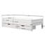 Milo Single Bed with Storage White