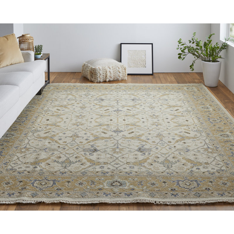 Tapis oriental en laine noué à la main Susie, Rond 8 pi