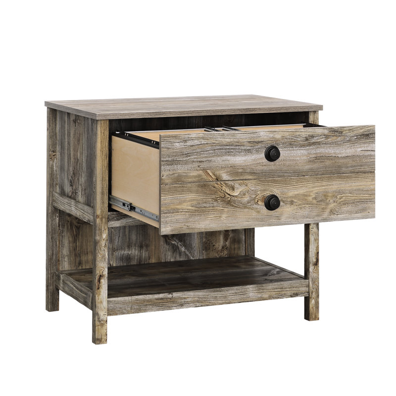 Classeur latéral à finition brune de style bord de mer pour le bureau, bois d'ingénierie, tiroir à extension complète, collections légales et européennes, divers articles de rangement polyvalents, tiroir à verrou en T, base, compact