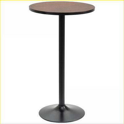 Table basse HOMcom de 42 po de hauteur, plateau rustique en bois d'orme avec passepoil en acier industriel - idéal pour les chats décontractés Espaces intérieurs / extérieurs