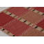 Scandinavian Wool Geometric Area Rug in Red, Pink