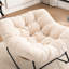 Chaise d'appoint berçante rembourrée Chenille-1979175377