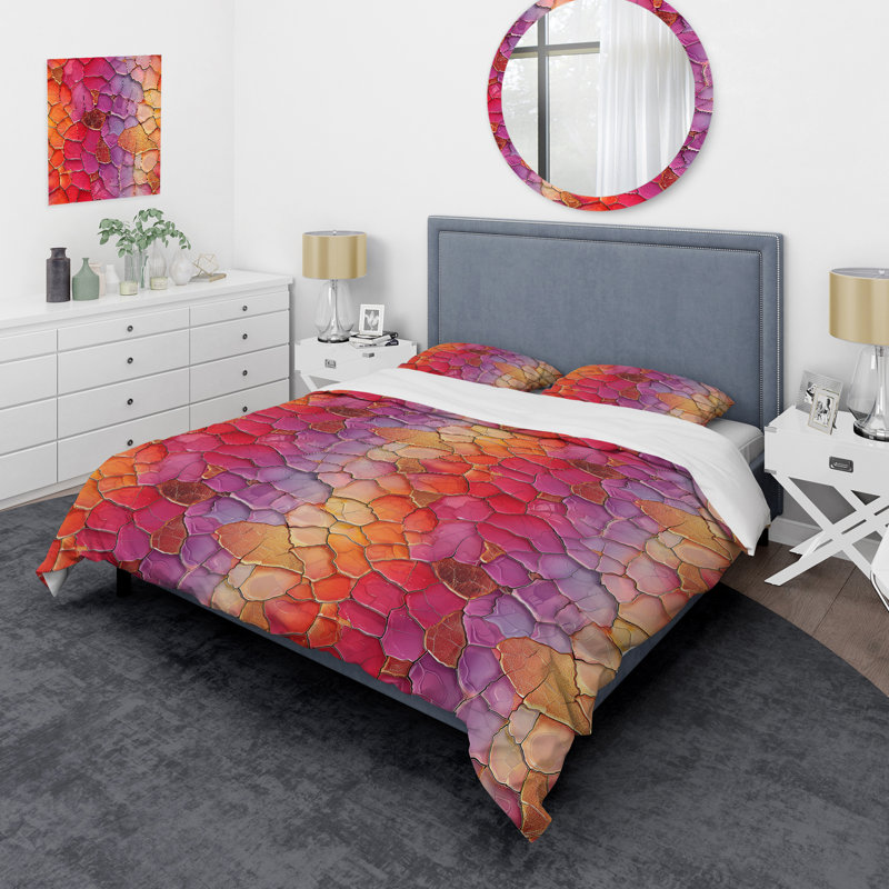 Ensemble de housse de couette Modern, Housse de couette pour grand lit et 2 taies décor