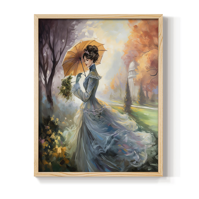 Reproduction encadrée WOMEN Series cmxxxiv - bois massif, H 15 po x l 12 po, Naturel