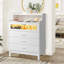 Commode 4 tiroirs en blanc