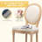 French Style Vintage Solid Back Dining Chair-775765523-797326579