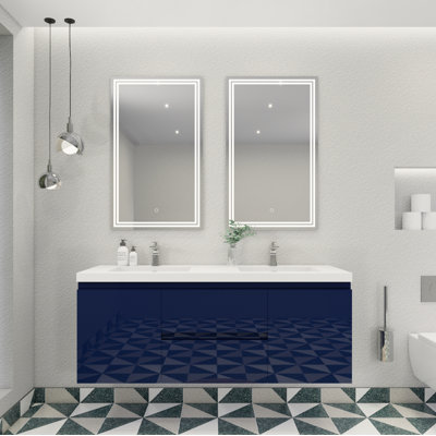 Ensemble de meuble-lavabo double 59 po Aylanna