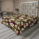 Drap plat à motif floral bohème Ambesonne