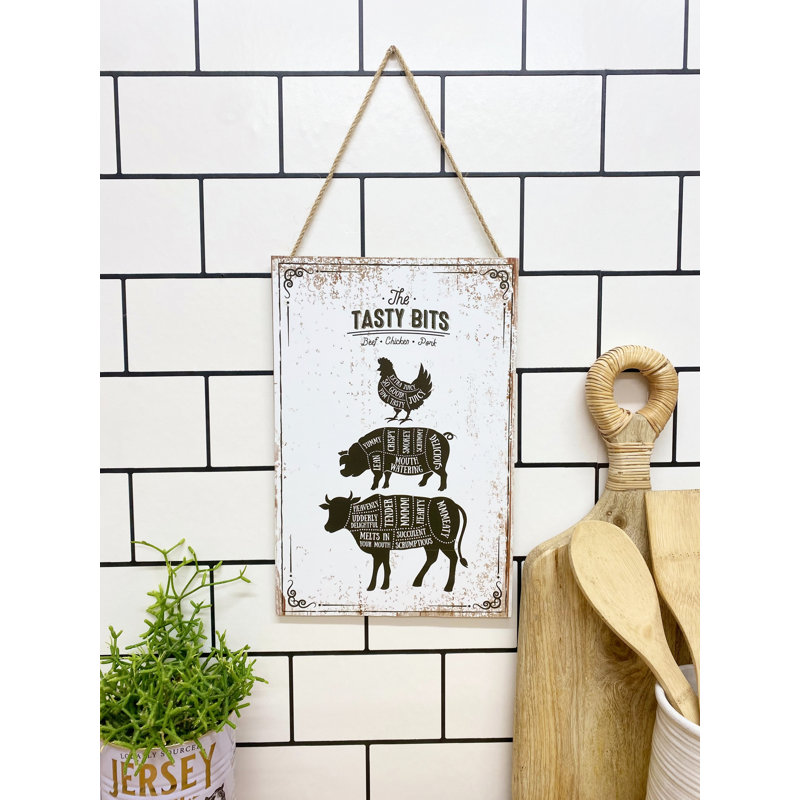 Farmhouse Animals Wall Decor on Solid Wood