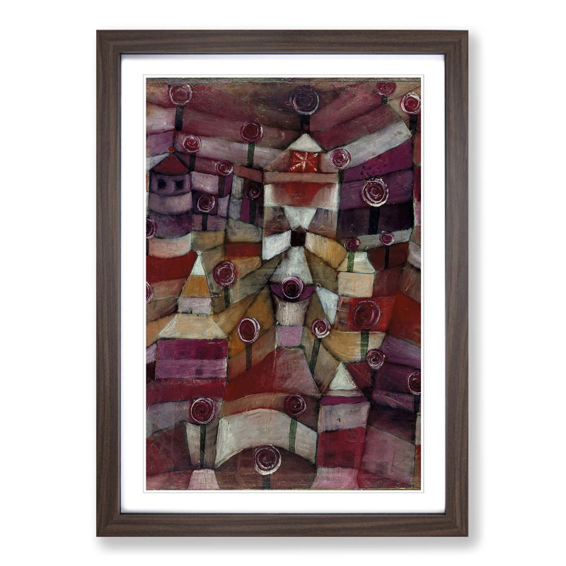Paul Klee - Single Picture Frame Painting, Walnut