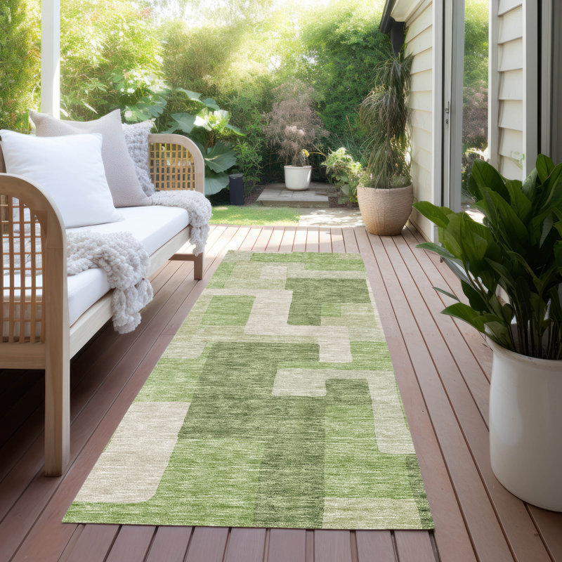  Chayden Non-Slip Indoor / Outdoor Area Rug, Runner 2'3" x 7'6"