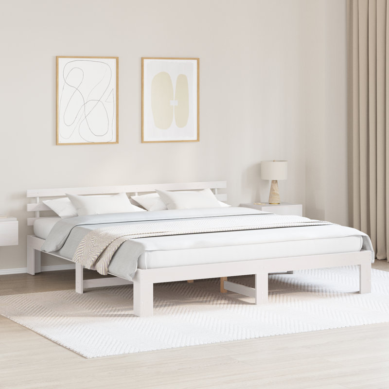 Solid Wood Bed Frame, Kingsize (5')