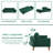 Tarantino Twin 75.3'' Upholstered Split Back Convertible Sofa-184895332