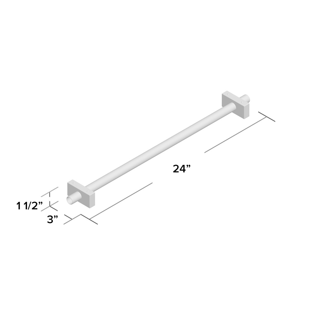 Worlds Away Smith Towel Bar - Thumbnail 4