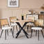 Cotton Blend Side Chair in White