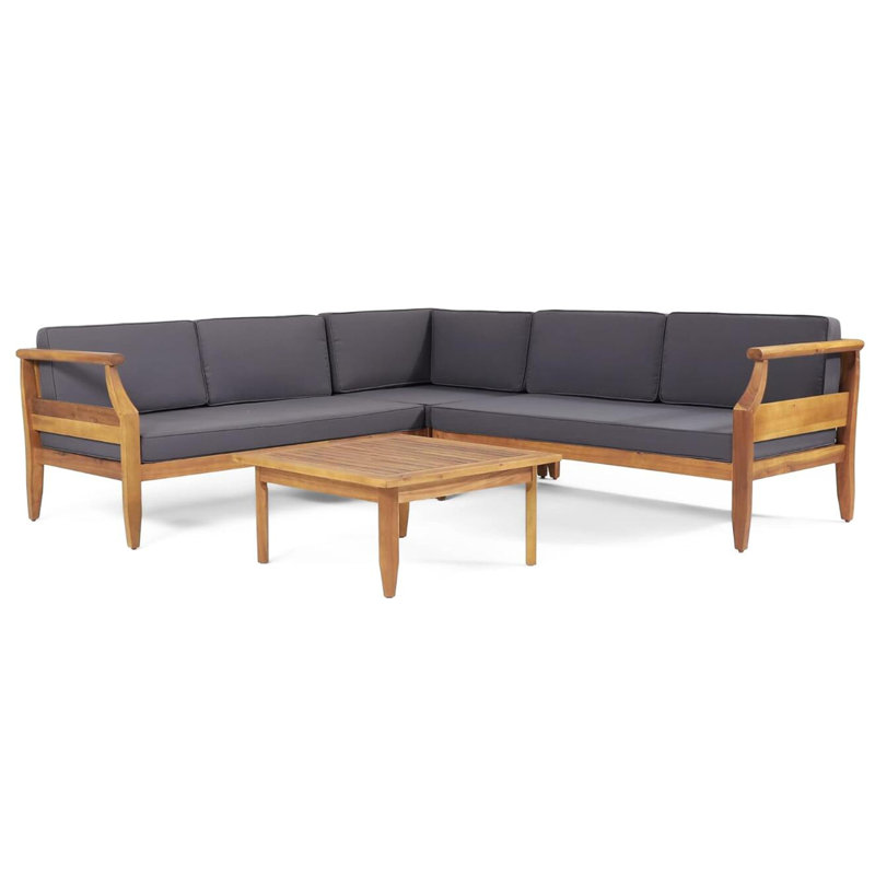 ASTON 4-PIECE SOFA SET, DARK GRAY