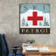  «Ski Patrol» par Elizabeth Tyndall, art mural sur toile, 37 po x 37 po