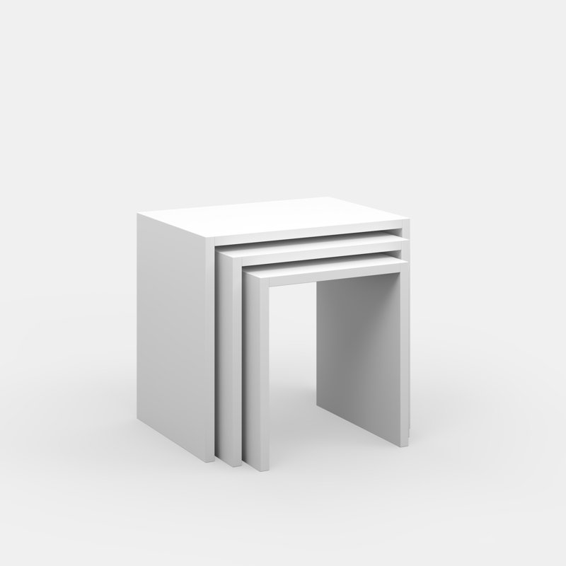 Runner Nesting Tables, White