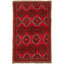 One-of-a-Kind 3'2" x 5'5" 1980s Rectangle Wool Area Rug in Red