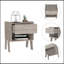 Table de chevet Hyacinth, un tiroir, une tablette ouverte