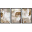 Pastel aquarelle bicolore motif de paysage abstrait brun 3 pièces-94434171-94434170