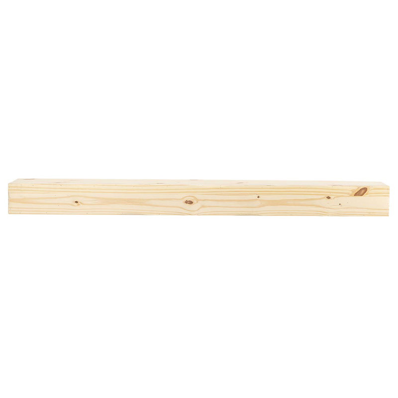 Kynsley 60" Distressed Wood Fireplace Mantel Shelf with Corbels - Unfinished Rustic Distressed, 60" Length